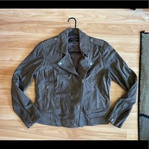 Beautiful Lucky Brand Leather Moto Jacket - Size Large - NWOT